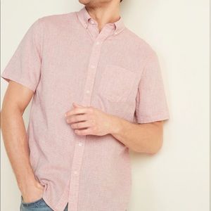 American Living • Pink/White Striped Button-down
